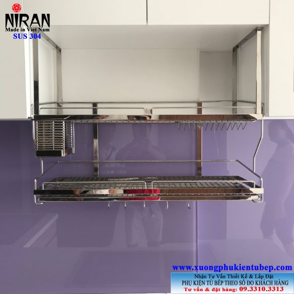 Kệ chén treo đáy tủ 2 tầng nr0602 Kệ chén treo đáy tủ 2 tầng nr0602