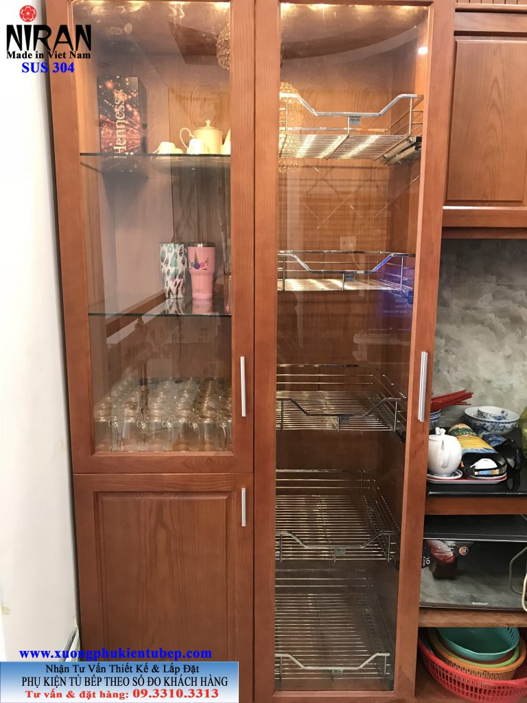 Kệ tủ đồ khô Niran inox 304