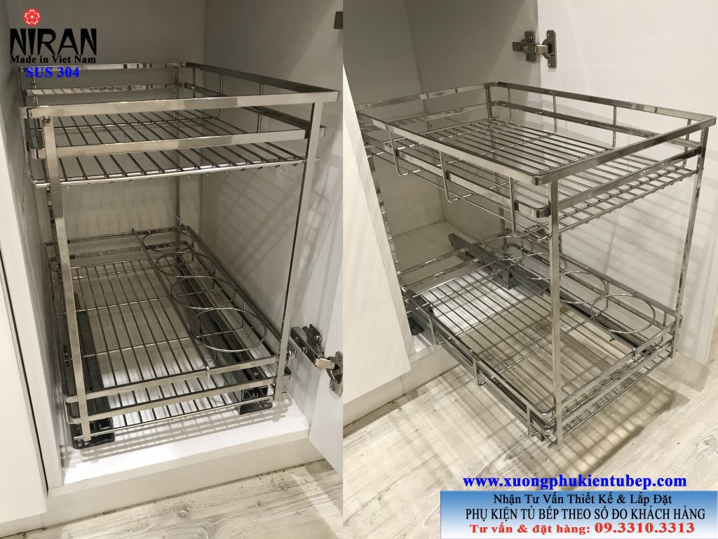 XƯỞNG CHUYÊN SẢN XUẤT PHỤ KIỆN TỦ BẾP INOX 304 THEO SỐ ĐO TỦ BẾP KHÁCH HÀNG. ĐT/Zalo 0933103313