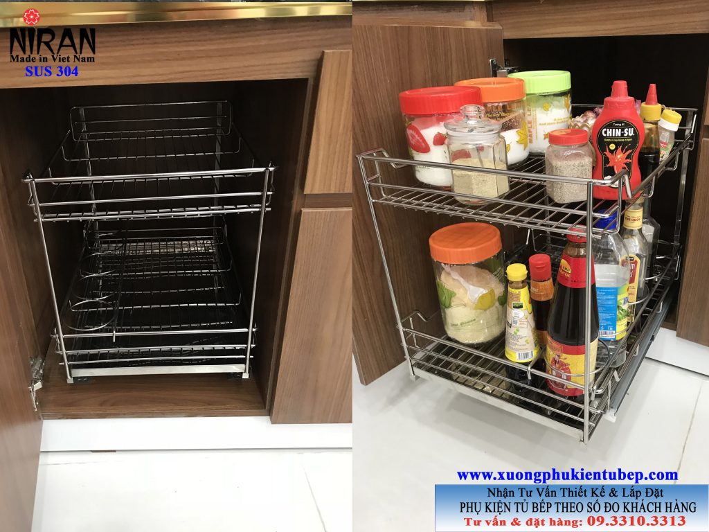 XƯỞNG CHUYÊN SẢN XUẤT PHỤ KIỆN TỦ BẾP INOX 304 THEO SỐ ĐO TỦ BẾP KHÁCH HÀNG. ĐT/Zalo 0933103313