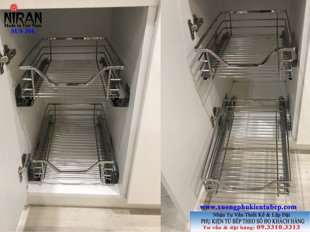 XƯỞNG CHUYÊN SẢN XUẤT PHỤ KIỆN TỦ BẾP INOX 304 THEO SỐ ĐO TỦ BẾP KHÁCH HÀNG. ĐT/Zalo 0933103313