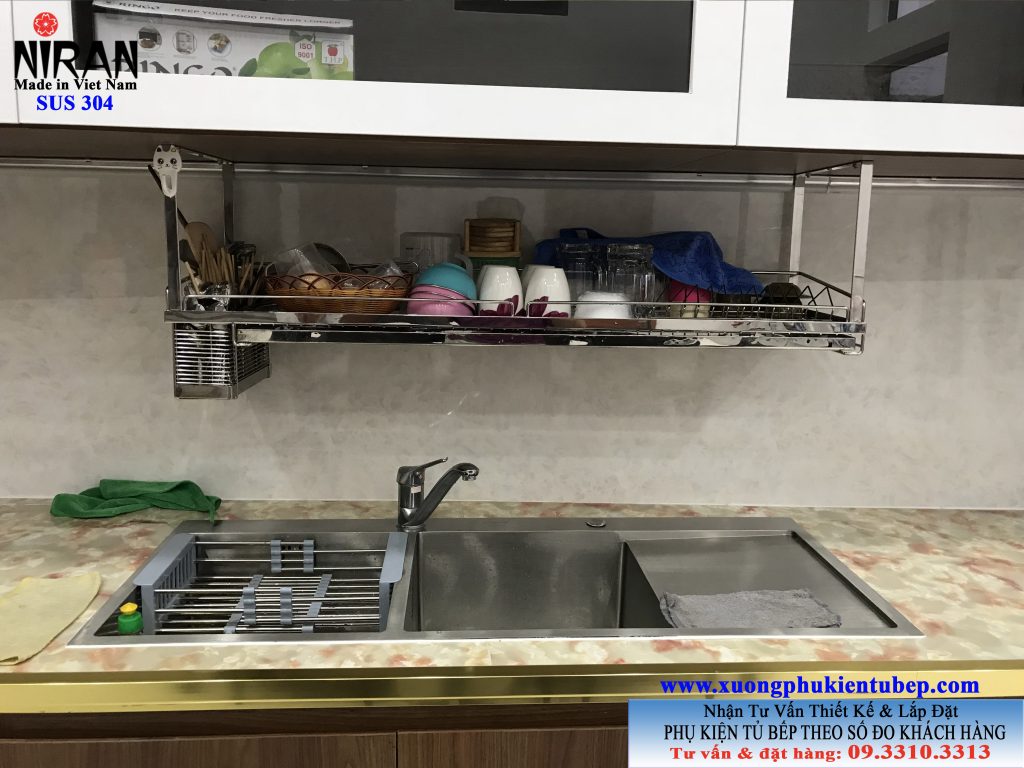 XƯỞNG CHUYÊN SẢN XUẤT PHỤ KIỆN TỦ BẾP INOX 304 THEO SỐ ĐO TỦ BẾP KHÁCH HÀNG. ĐT/Zalo 0933103313
