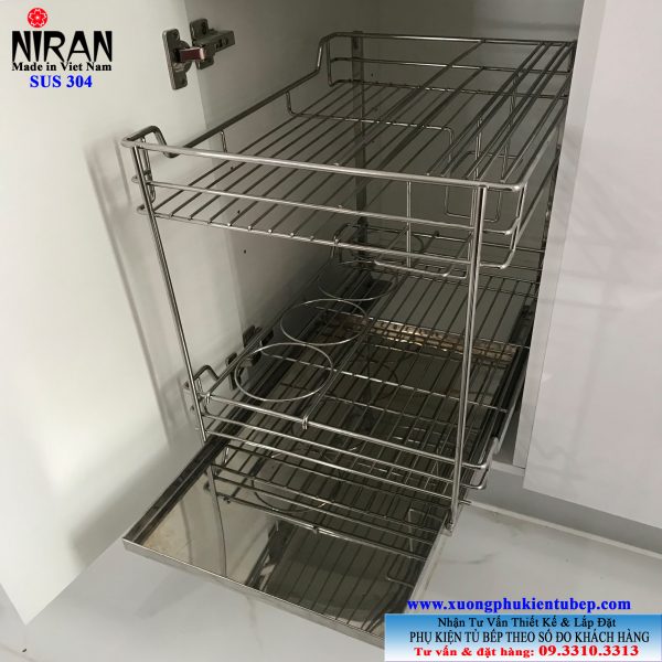 Kệ gia vị Niran inox 304 NR0305