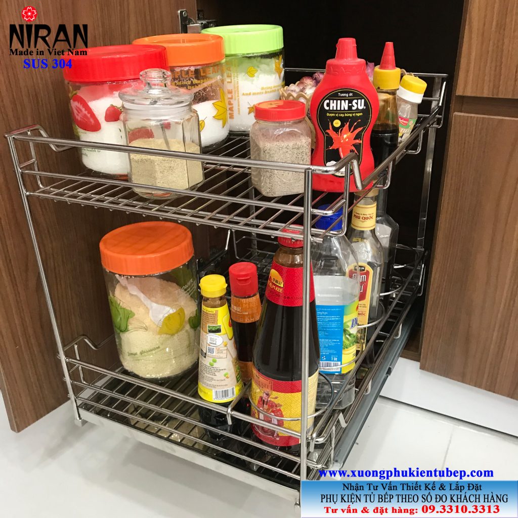 Kệ gia vị Niran inox 304 NR0306