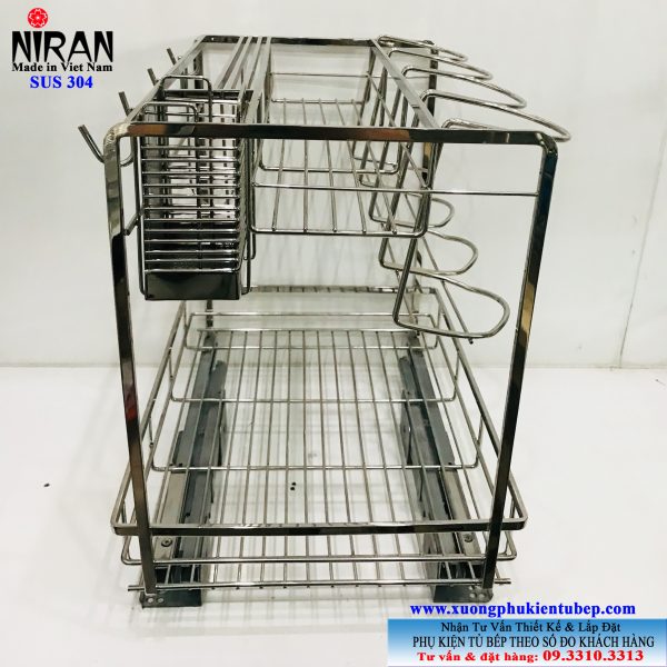 Kệ gia vị Niran inox 304 NR0303