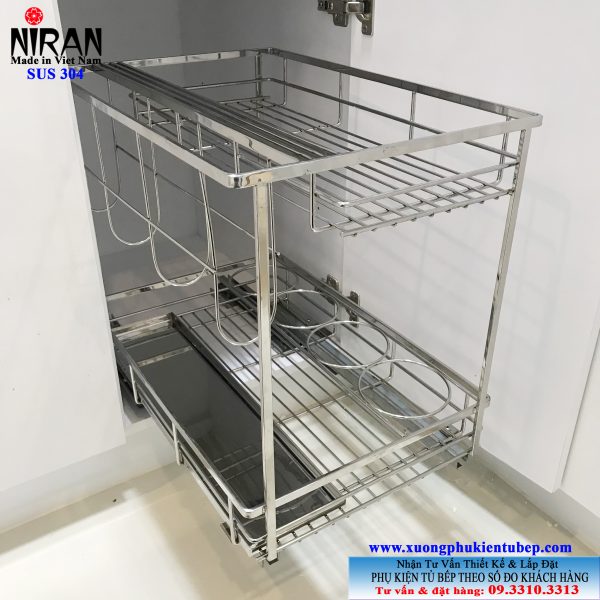 Kệ gia vị Niran inox 304 NR0302