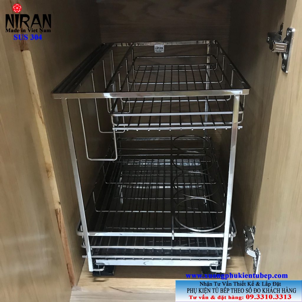 Kệ đựng gia vị inox 304 Niran
