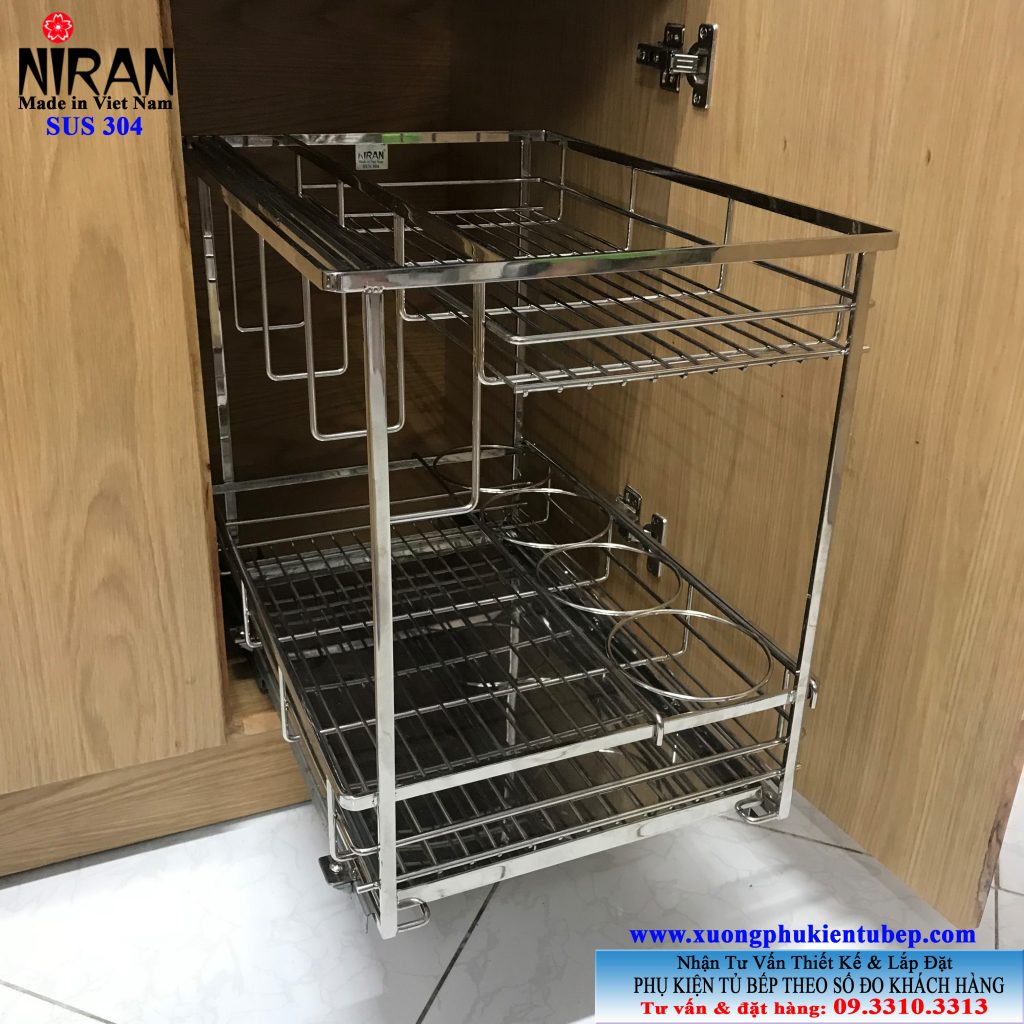 Kệ đựng gia vị inox 304 Niran
