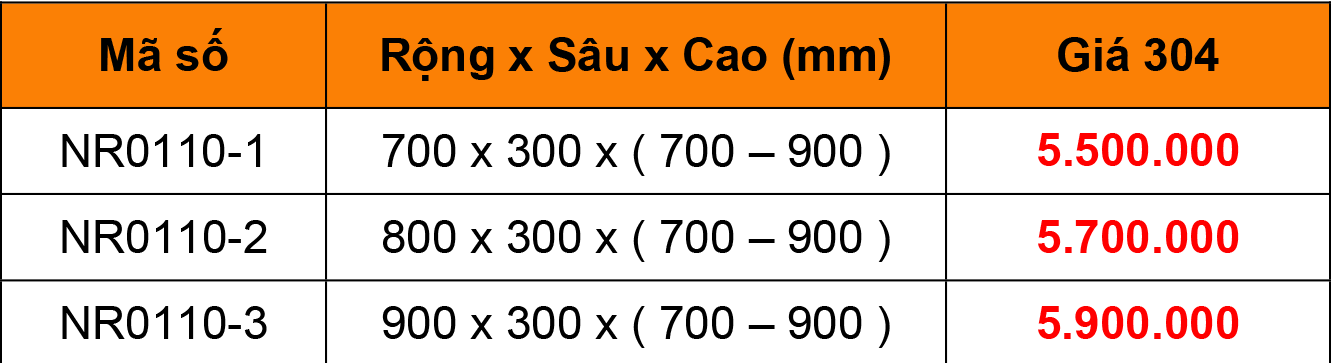 Bảng giá kệ chén dĩa 4 tầng inox 304 Niran NR0110