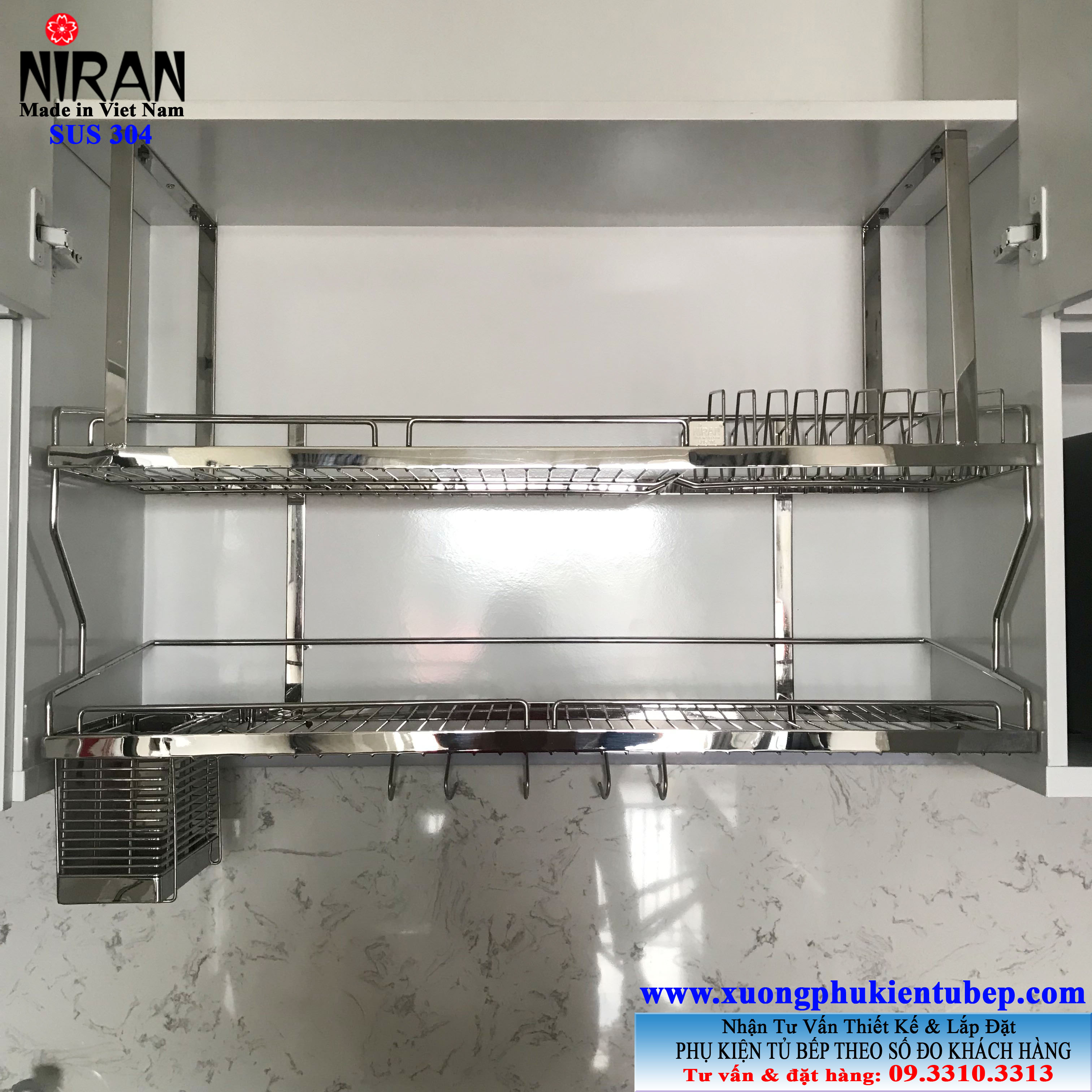 Ke chen 2 tang treo Niran NR0608