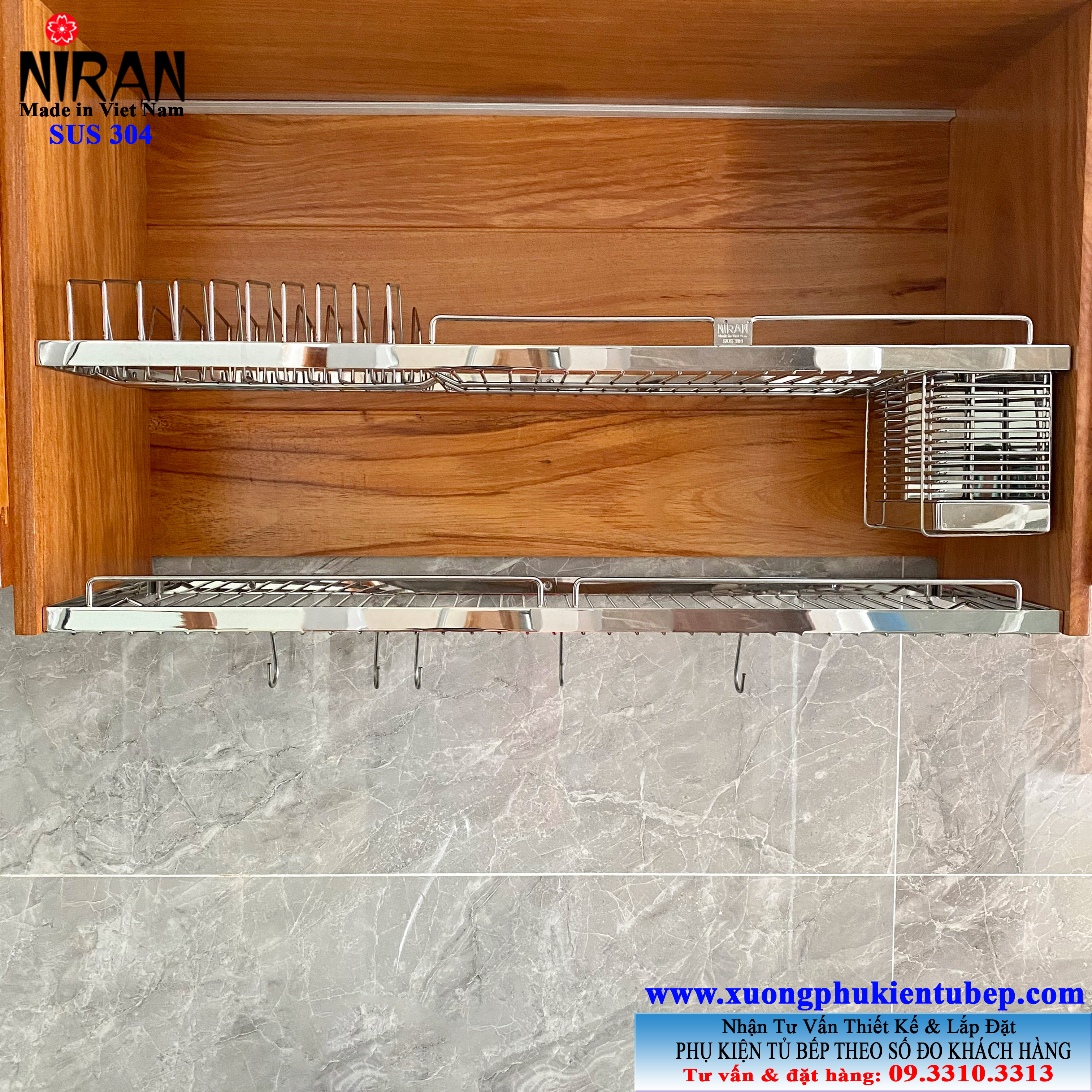 ke chen dia am tu 2 tang inox 304 niran nr0113