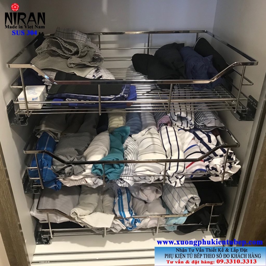 Rổ đựng quần áo inox 304 Niran NR4001