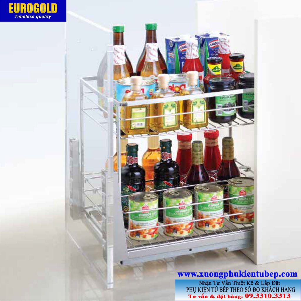 Giá gia vị ERO.2020B2 inox nan vuông Eurogold