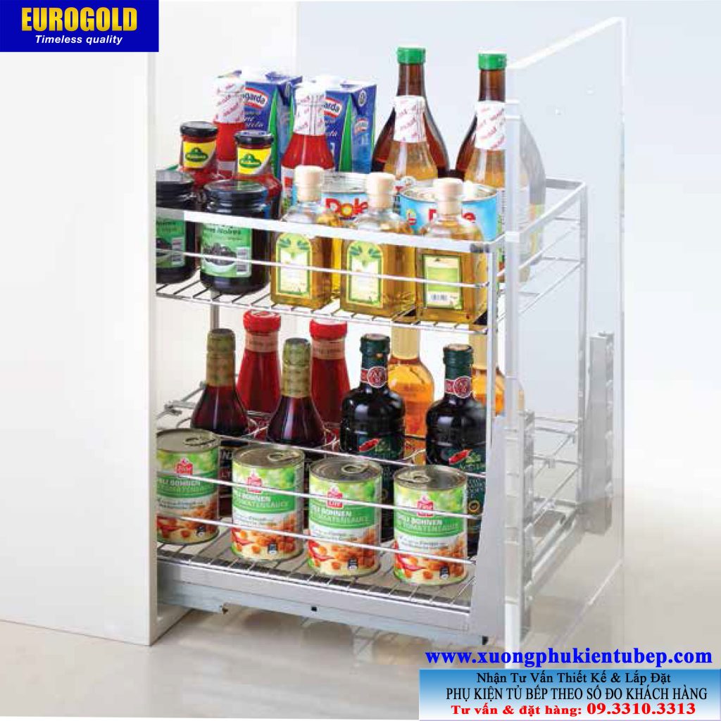 Giá gia vị ES612.15B inox nan dẹt Eurogold