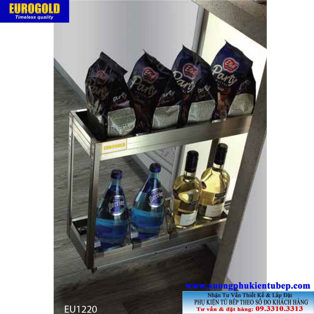 Giá gia vị EU1220 inox hộp Eurogold