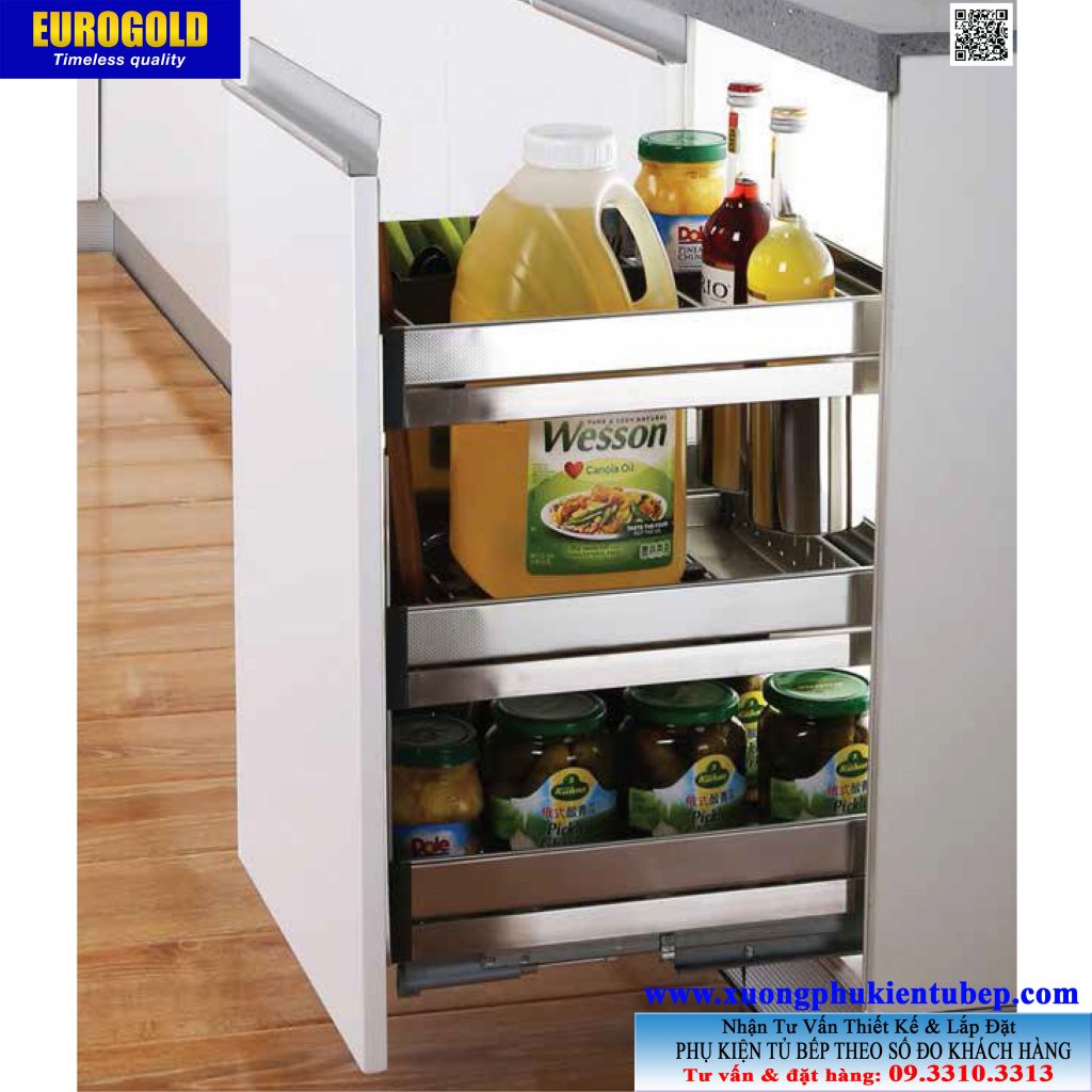 Giá gia vị EU1240 inox hộp Eurogold