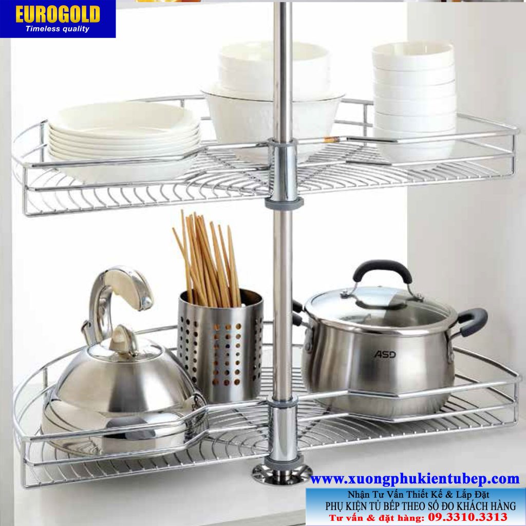 Mâm xoay inox 304 nan mở 1-2 EuroGold