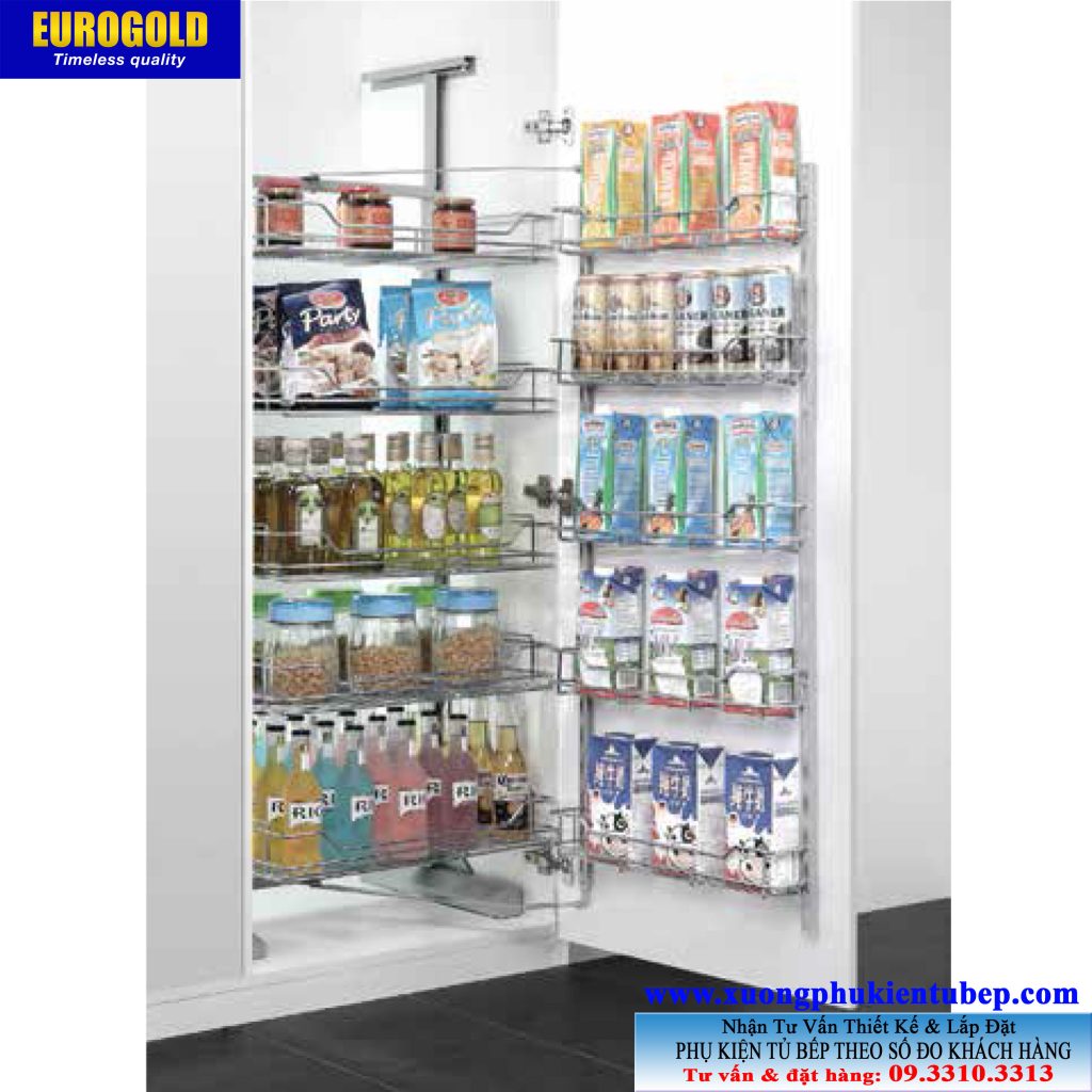 Tủ kho EG80445 inox nan 4 tầng cánh mở Eurogold