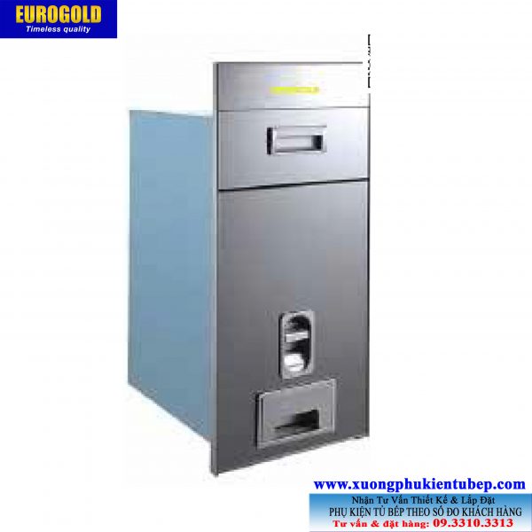 Thùng gạo gương nút nhấn B302