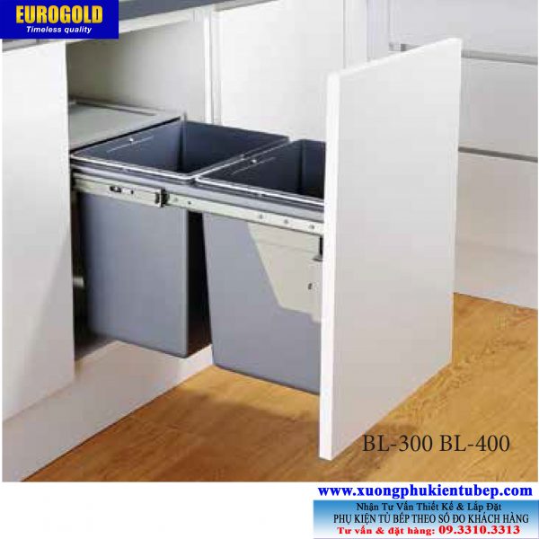 Thùng rác BL300 gắn cánh âm tủ Eurogold