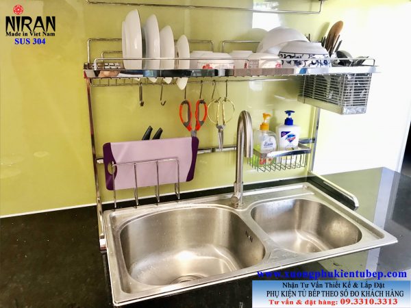 Kệ chén trên chậu rửa Niran NR1007