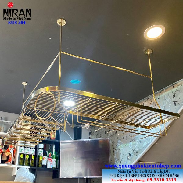 các mẫu kệ treo ly inox đẹp