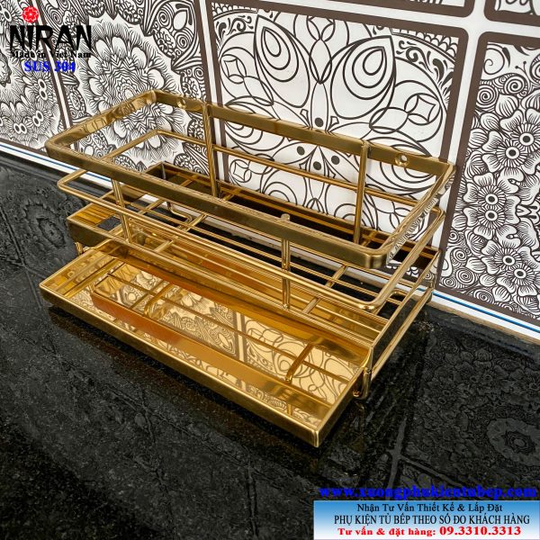 gia de dung cu rua chen co khay hung nuoc inox 304 ma vang niran gia de dung cu rua chen co khay hung nuoc inox 304 ma vang niran
