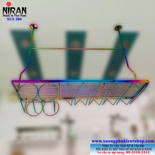 Gia treo ly ruou inox 304 Titan Niran NR0521 Gia treo ly ruou inox 304 Titan Niran NR0521