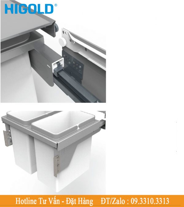 THONG SO THUNG RAC 2 NGĂN INOX HIGOLD 306083