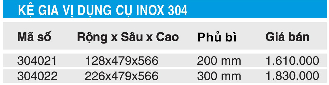 bang gia ke gia vi dung cu 304021