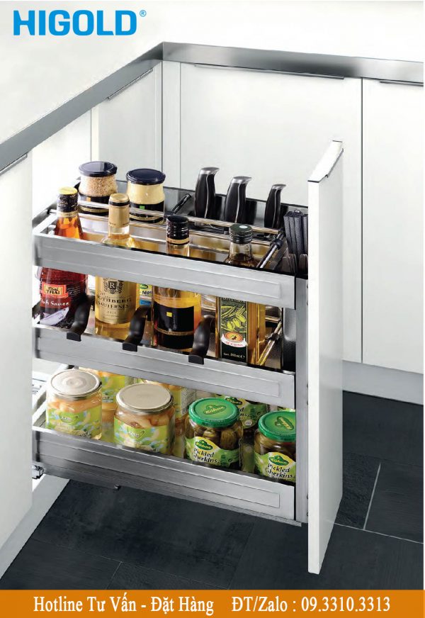 ke gia vi dung cu inox ban ray giam chan higold 306002