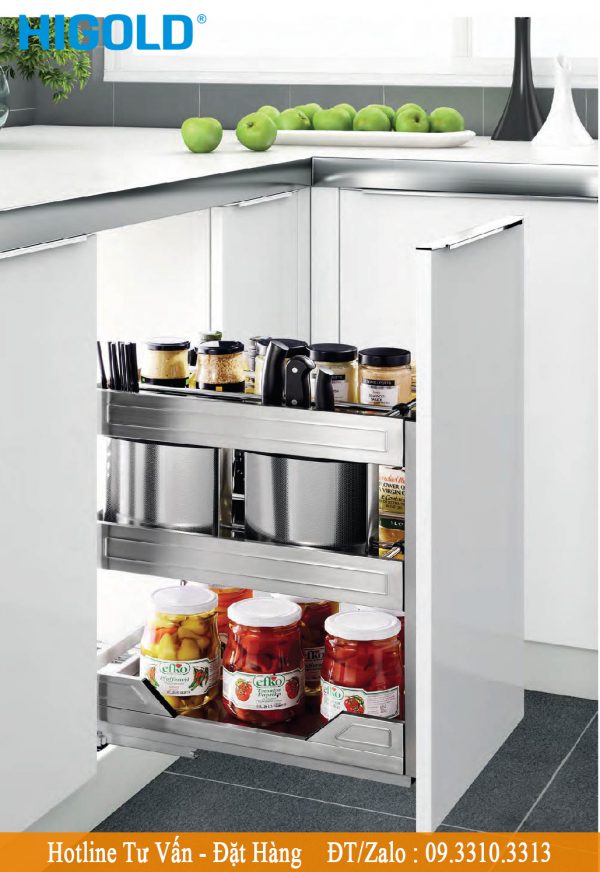 ke gia vi dung cu inox ban ray giam chan higold 306003 ke gia vi dung cu inox ban ray giam chan higold 306003