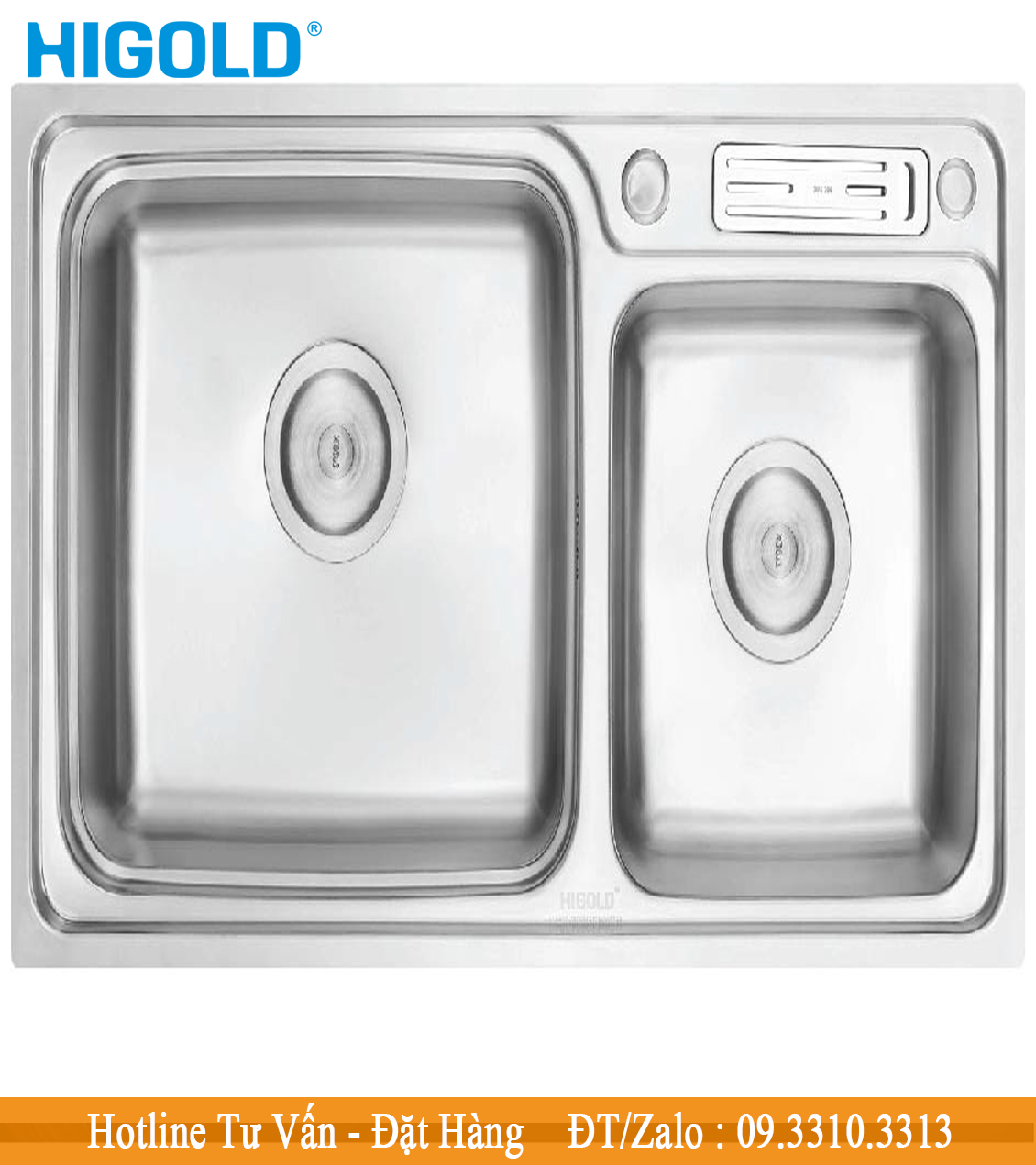 CHAU RUA INOX 304 HIGOLD 920037