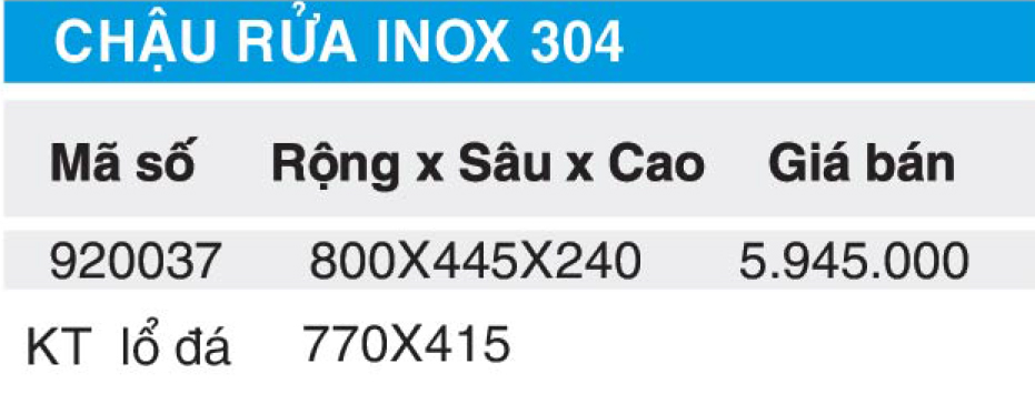 Chậu rửa inox 304 Higold 920037