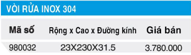 Bảng giá vòi rửa Higold 980032